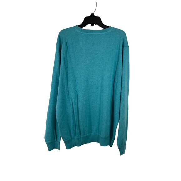 Club Room Mens XXL Turquoise Crewneck Sweater - New With Tags - Picture 5 of 7